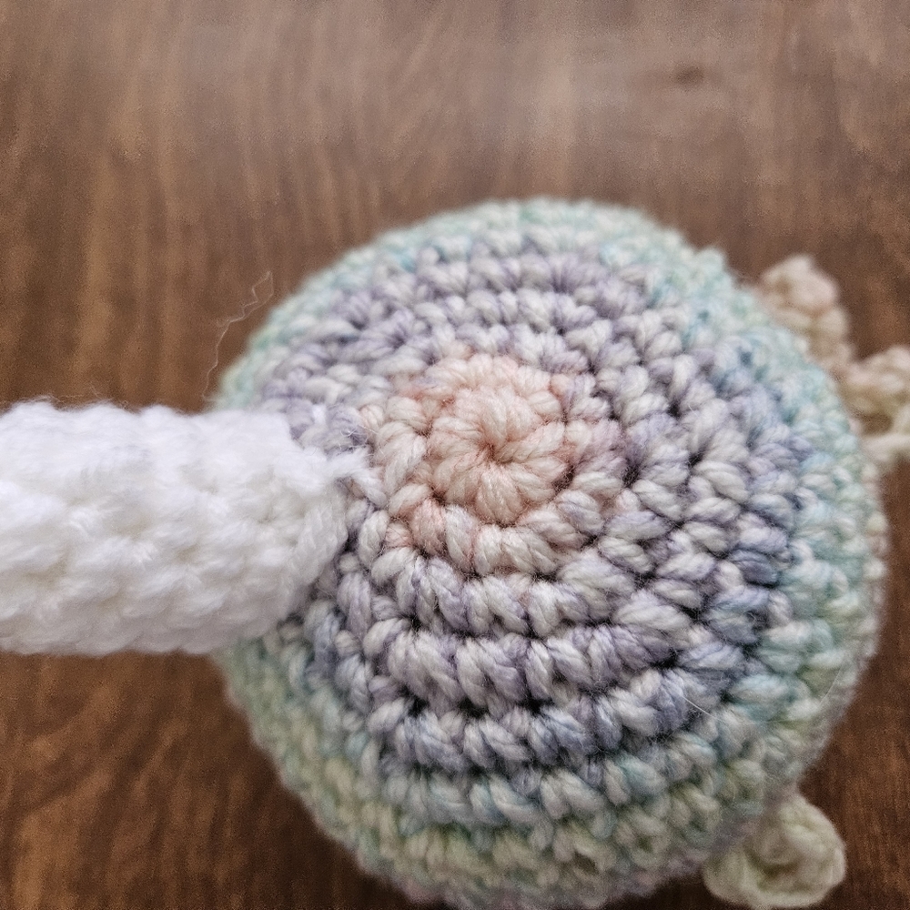Crochet Pastel Narwhal Amigurumi - Picture 8 of 16